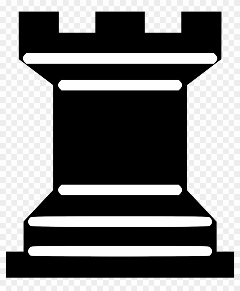 Chess Tile - Black Rook Chess Piece #250194