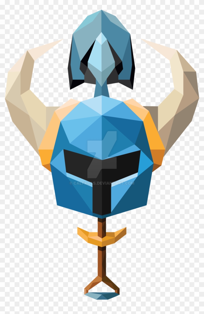 Calfrills 38 4 Geometric Shovel Knight By Calfrills - Shovel Knight Design #250263