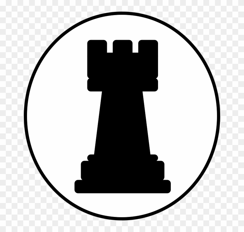 Tower Clipart Chess - Rook Chess Piece Clipart #250274