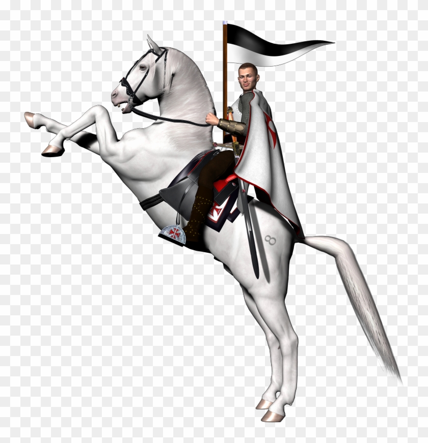 Arabian Horse Rearing Knights Templar Clip Art - Arabian Horse Rearing Knights Templar Clip Art #250378