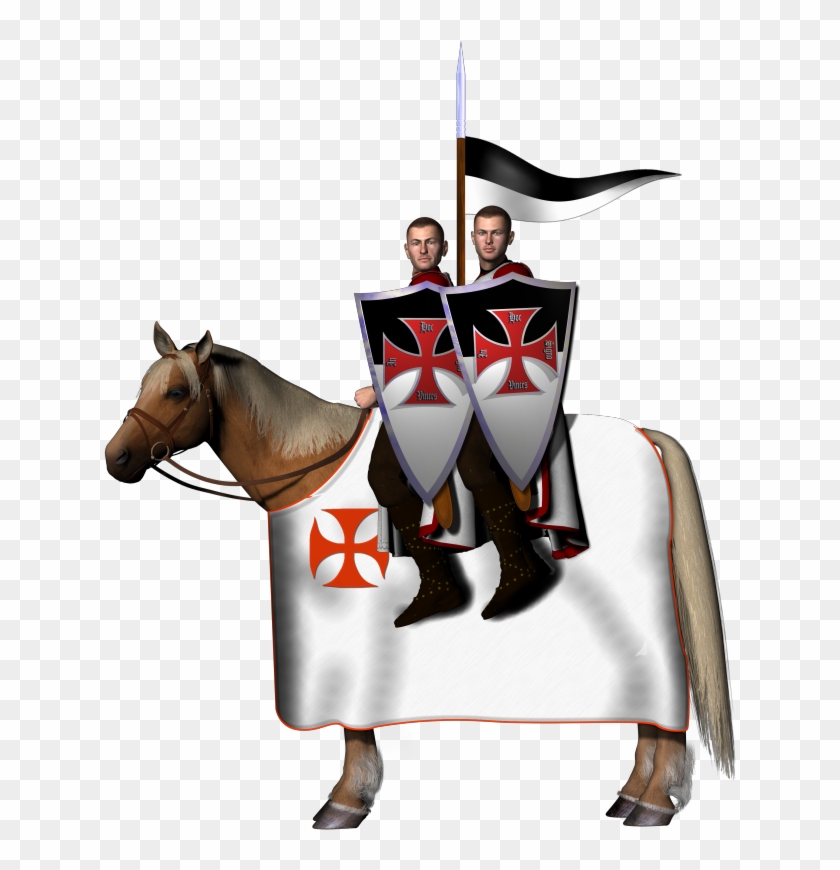 Two Mounted Knights - Crusades #250395