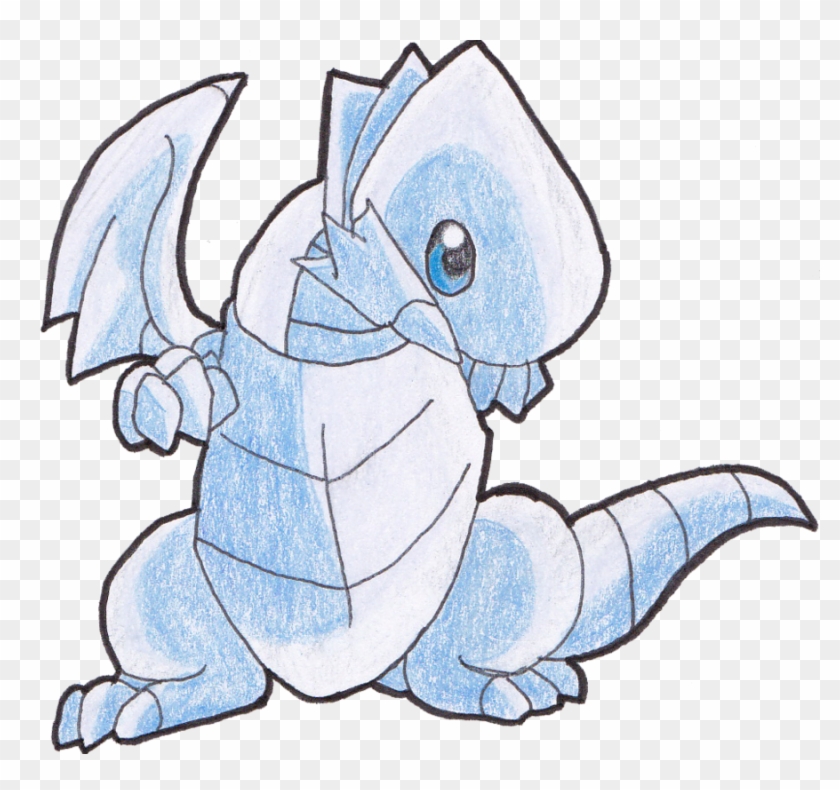 Chibi Blue Eyes White Dragon By Sirisankh On Deviantart - Draw Blue Eyes White Dragon Easy #250411