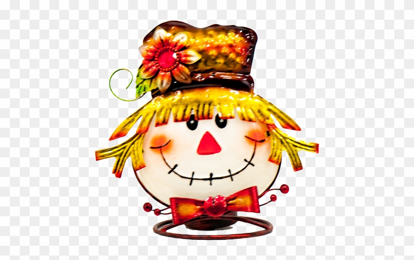 Metal Scarecrow Candle Holder 7"h 6 Pc Min - Cartoon #250627