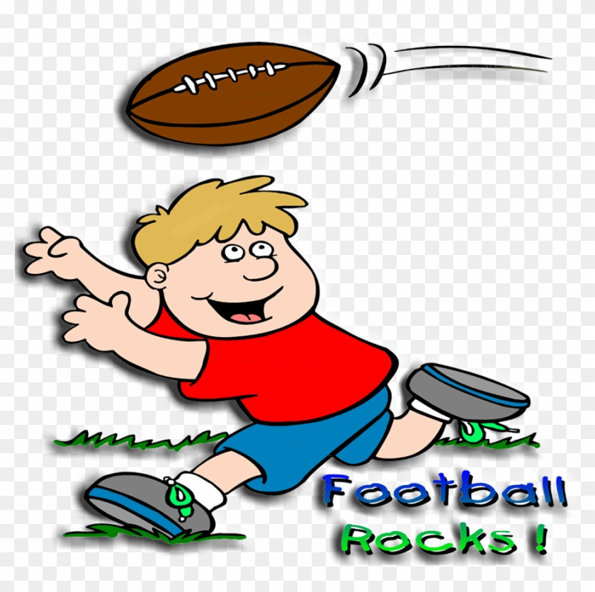 Images For Cartoon Kids Playing Football - Football Rocks Embroidery Design #250720