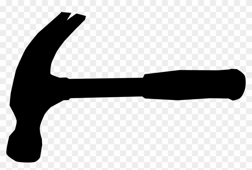 Construction - Tools - Clipart - Black - And - White - Hammer Silhouette #250742