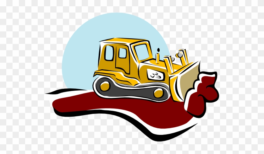 Bulldozer - Clipart - Heavy Equipment Construction Clipart #250761