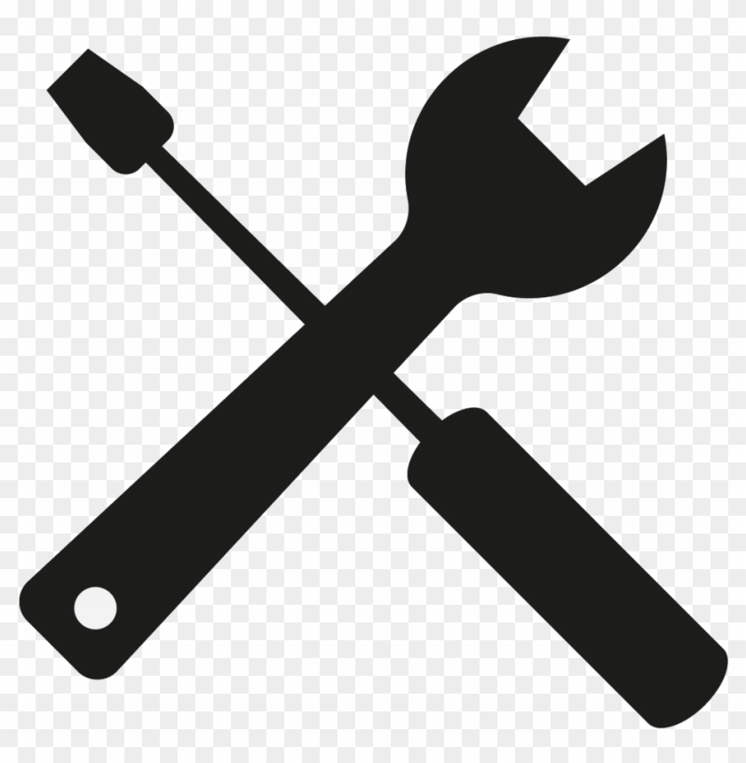 Black Clipart Wrench - Wrench And Screwdriver Vector #250773