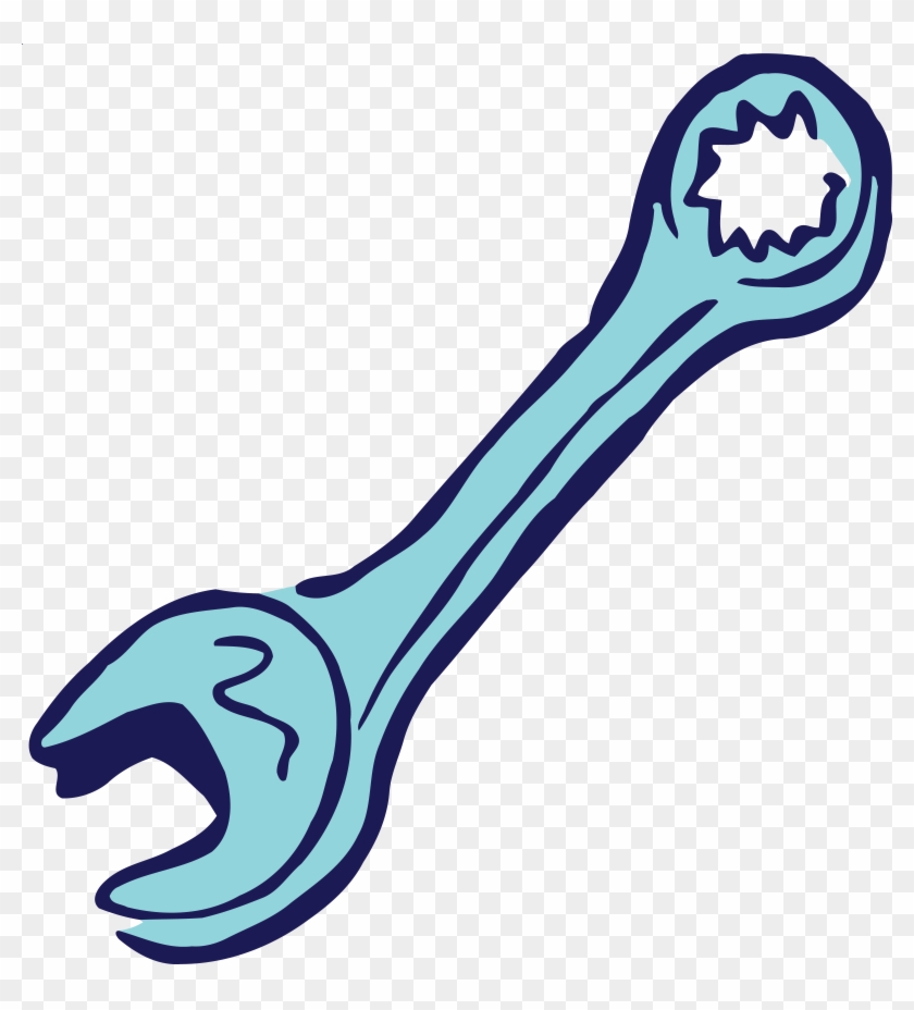 Free Clipart Of A Spanner - Vektor Kunci Pas Dan Ring #250885