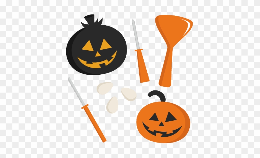 Carving Set Svg Cutting Files Cute Cut Files For Cricut - Pumpkin Carving Clip Art #250893