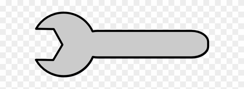 Gray Tool Wrench Clip Art - Clip Art #250920