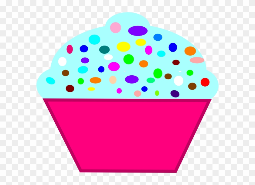 Cupcake Pink Blue Frosting Clip Art At Clkercom Vector - Eight Years Old Clipart #250935