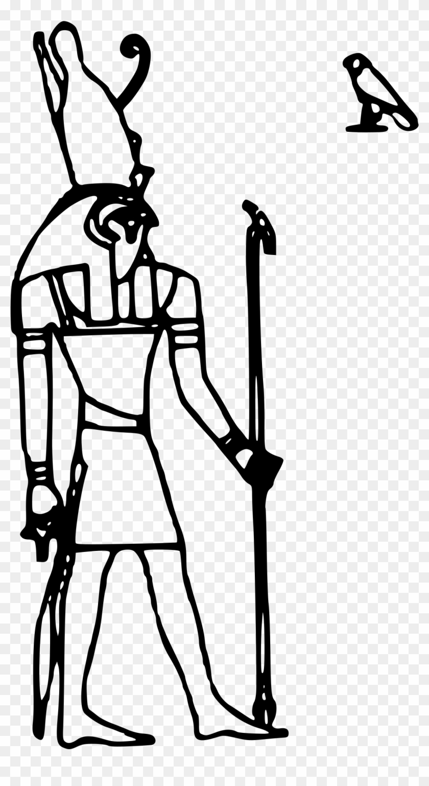 Free Vector Horus Clip Art - Horus Black And White #250960