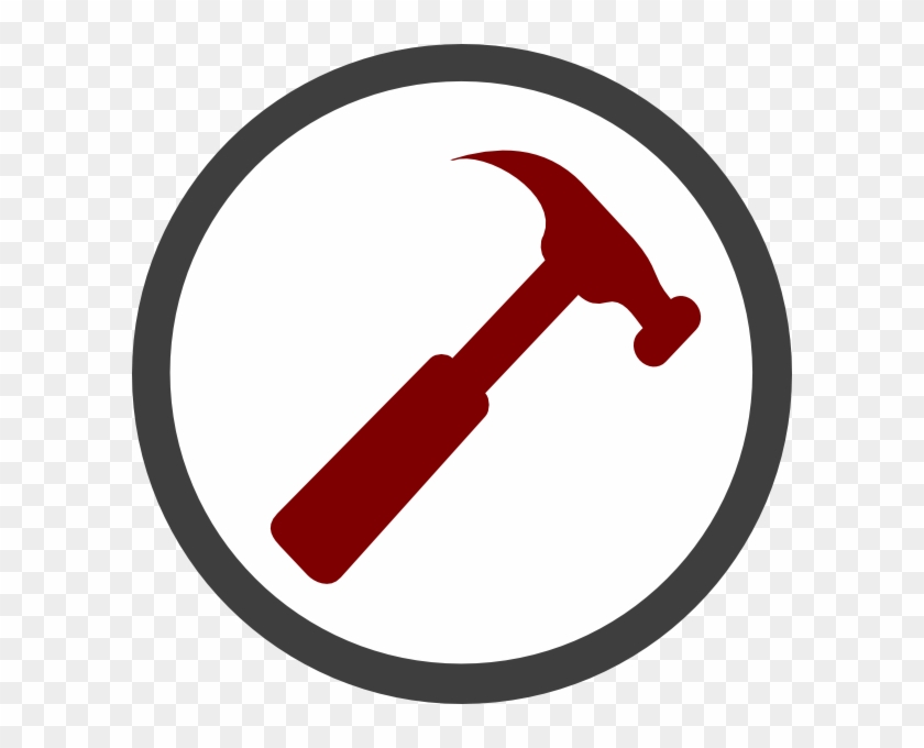 Red Hammer Clip Art - Hammer Clipart Logo #250993