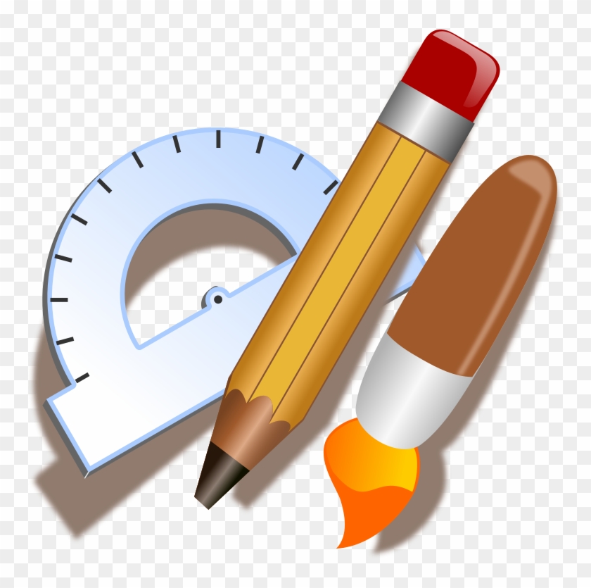 Free Drawing Tools Clip Art - Drawing Tools Clipart #251036
