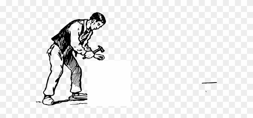 Man Hammering Clip Art - Man With Hammer Clip Art #251035