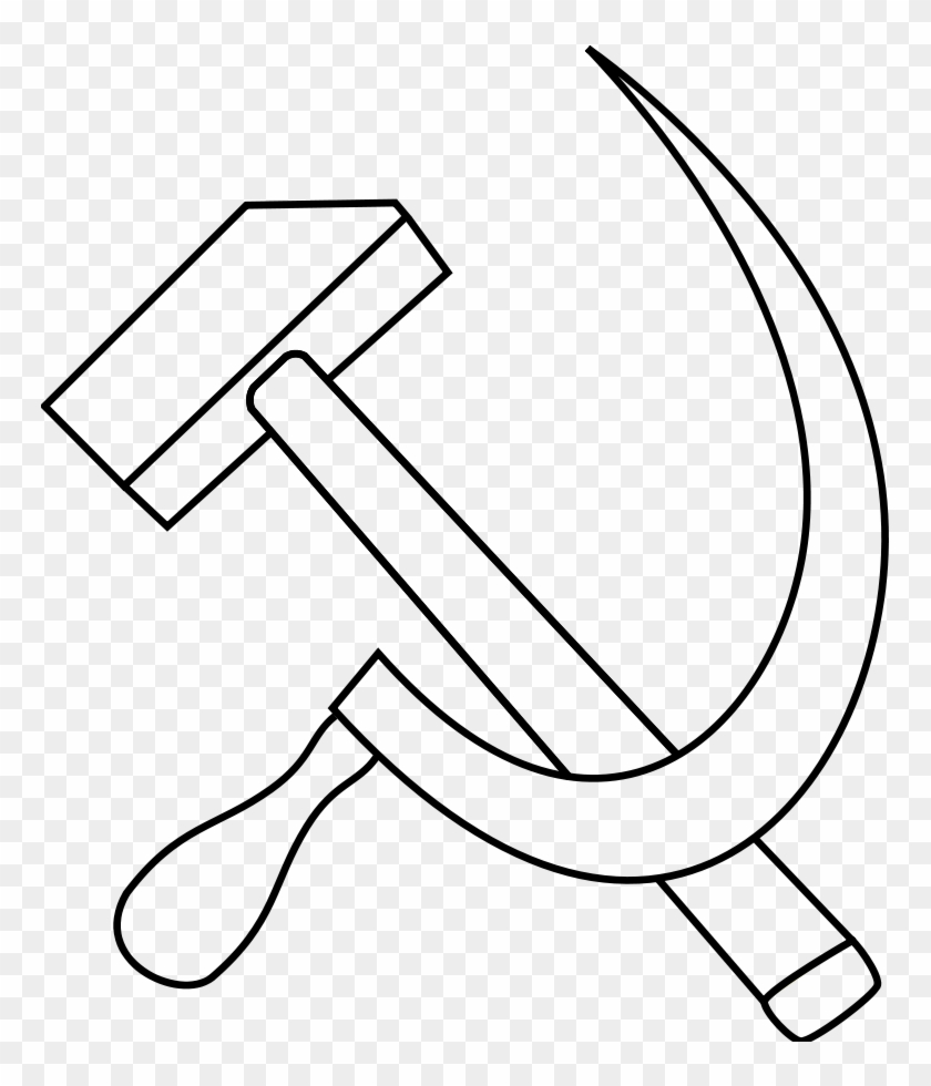 Hammer Clipart, Vector Clip Art Online, Royalty Free - White Hammer And Sickle #251080