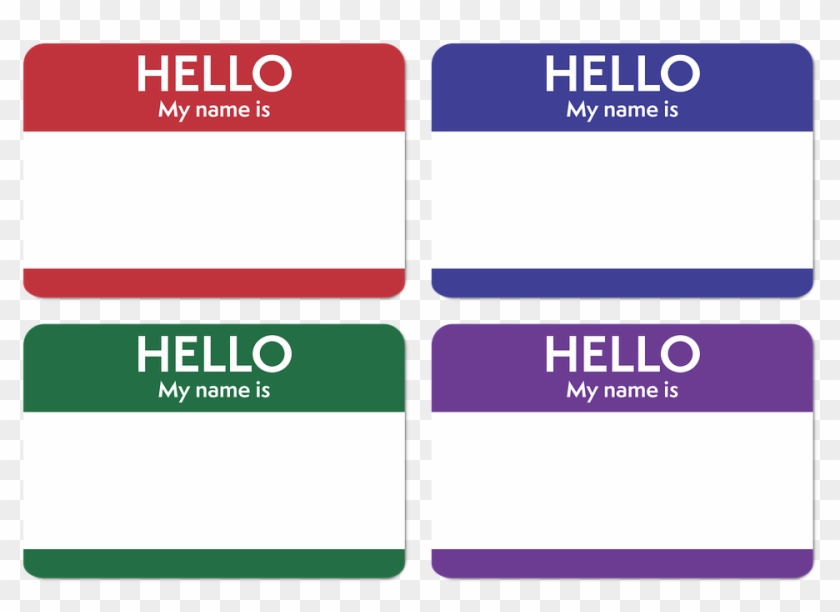 Vector Name Free Download On Kathleenhalme - Hello My Name Is Png #1604314