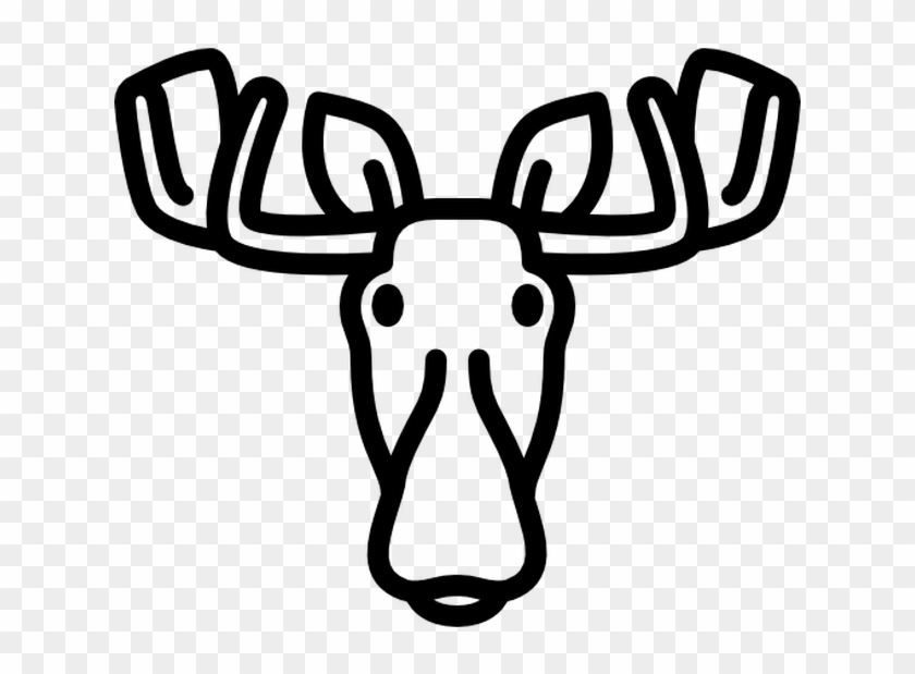Clipart Reindeer Moose Head - Free Icon Moose #1604560