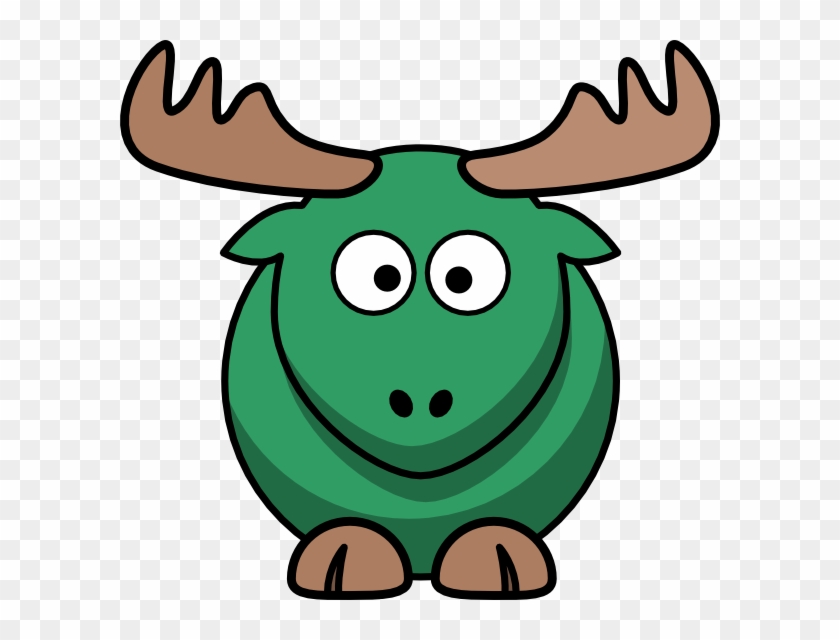 Dark Turquoise Moose Clip Art - Cartoon Moose Png #1604568