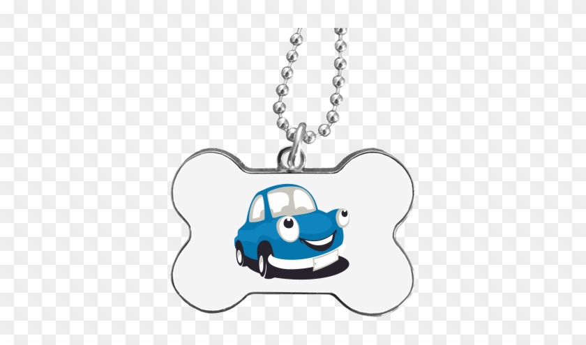 Bone Dog Tag - Cartoon Car #1604575