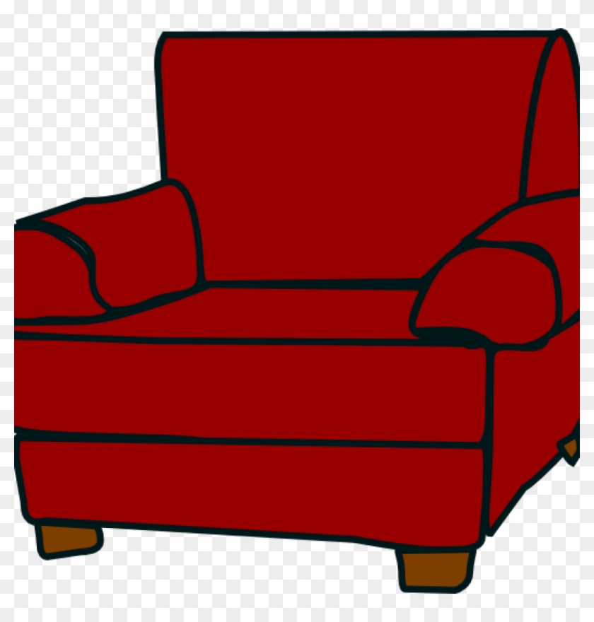 Clipart Armchair Crimson Red Armchair Clip Art At Clker - Sleeper Chair #1604602