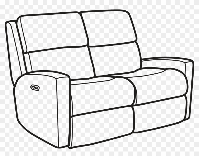 Share Via Email Download A High-resolution Image - Reclining Couch Clipart Black And White #1604605
