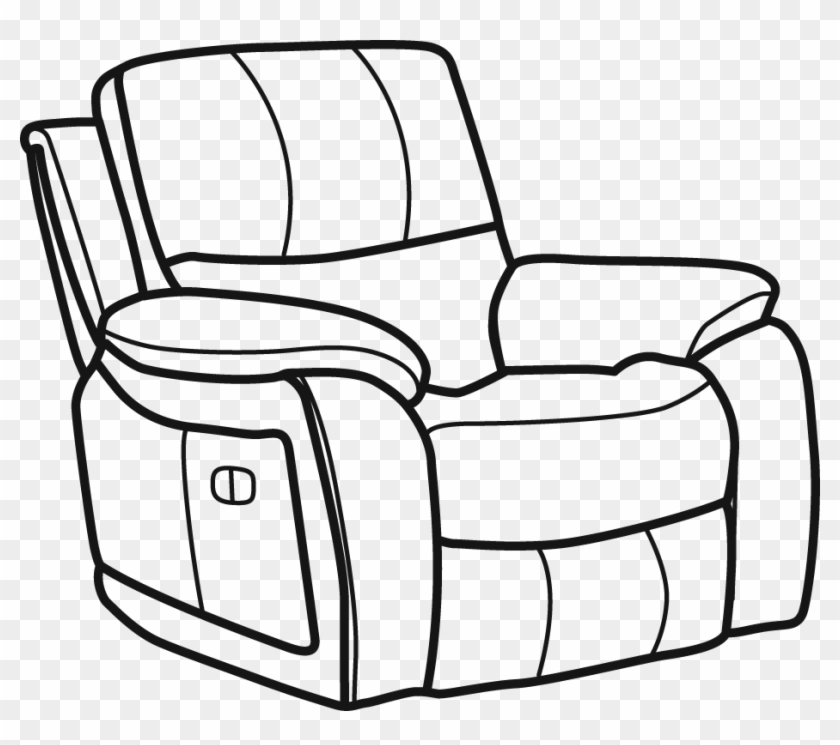 Woodstock - Recliner Clip Art Black And White #1604606