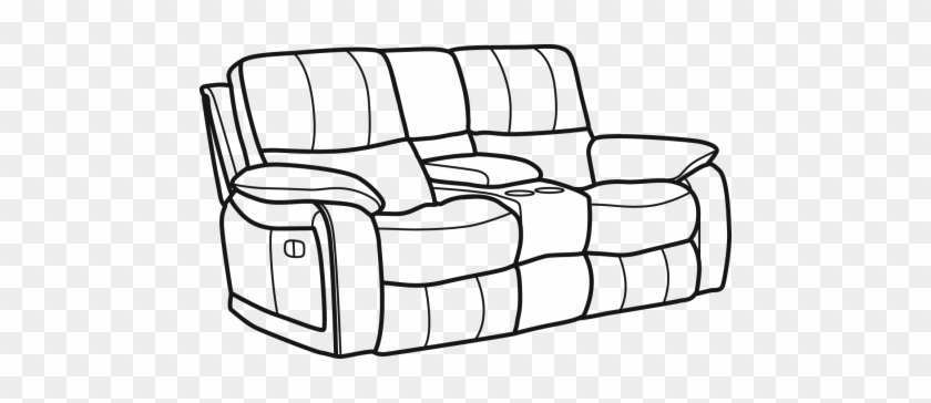 Woodstock Fabric Power Reclining Loveseat With Console - Couch #1604613