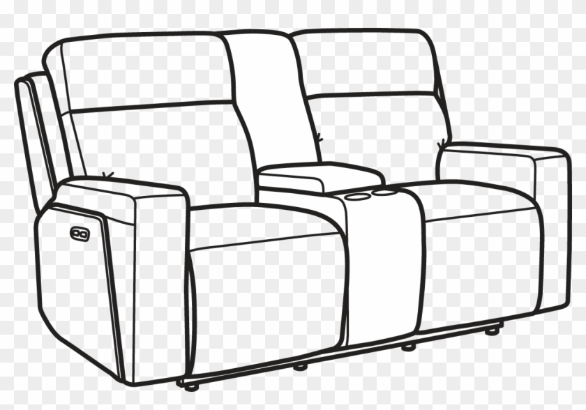 Niko Leather Power Reclining Loveseat With Console - Recliner #1604642