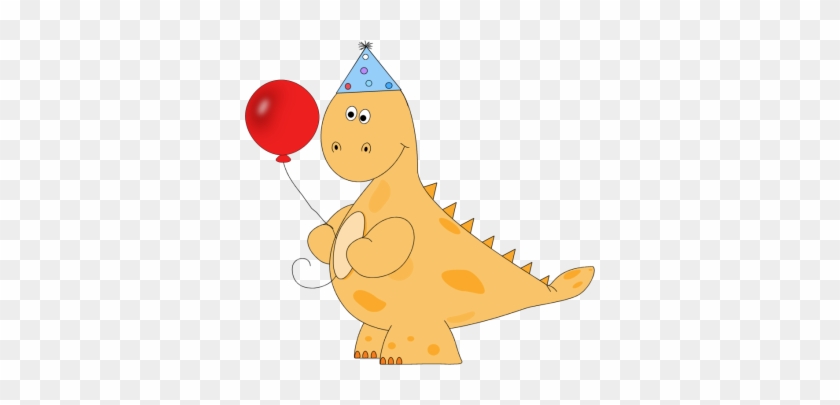 Minion Party Clip Art - Cute Dinosaur With Balloons #1604733