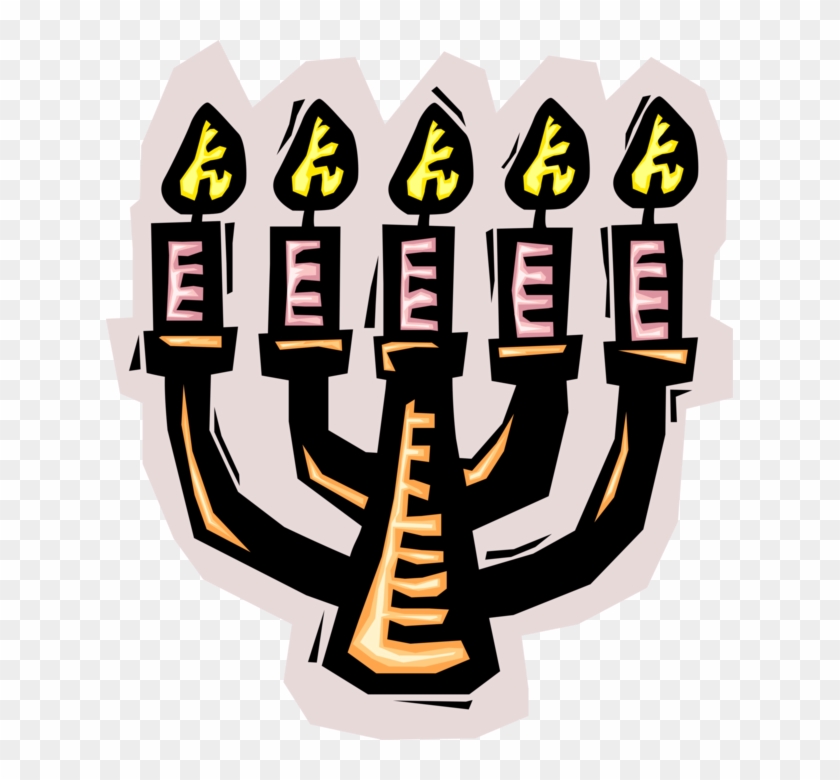 Menorah Clipart Candelabra - Menorah Clipart Candelabra #1604773