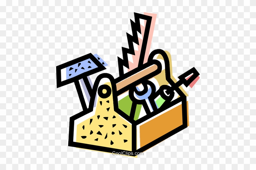 Toolbox With Assorted Tools Royalty Free Vector Clip - Caixa De Ferramentas Png #1604915