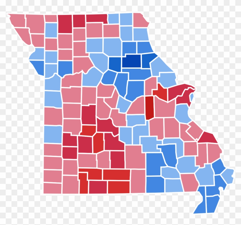 Missouri Senatorial Election Results By County, - Missouri 2016 Election Results #1604919