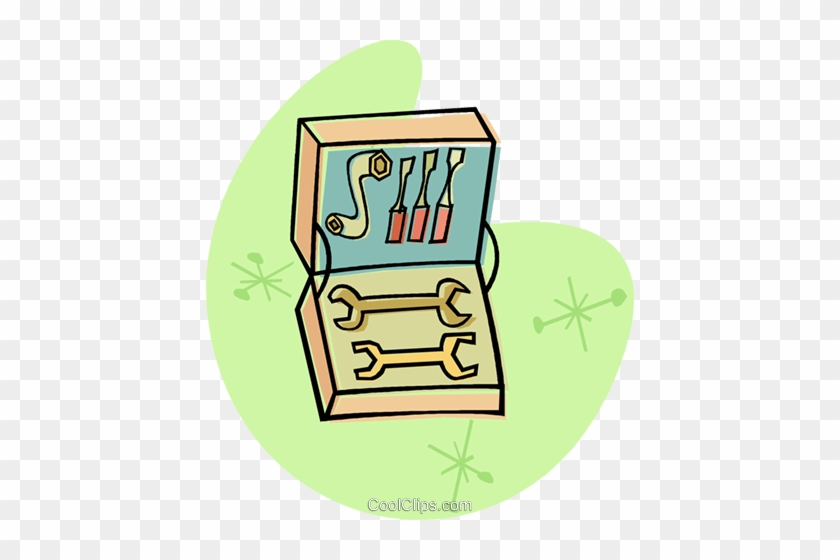 Toolbox With Wrenches In It Royalty Free Vector Clip - Toolbox With Wrenches In It Royalty Free Vector Clip #1604931