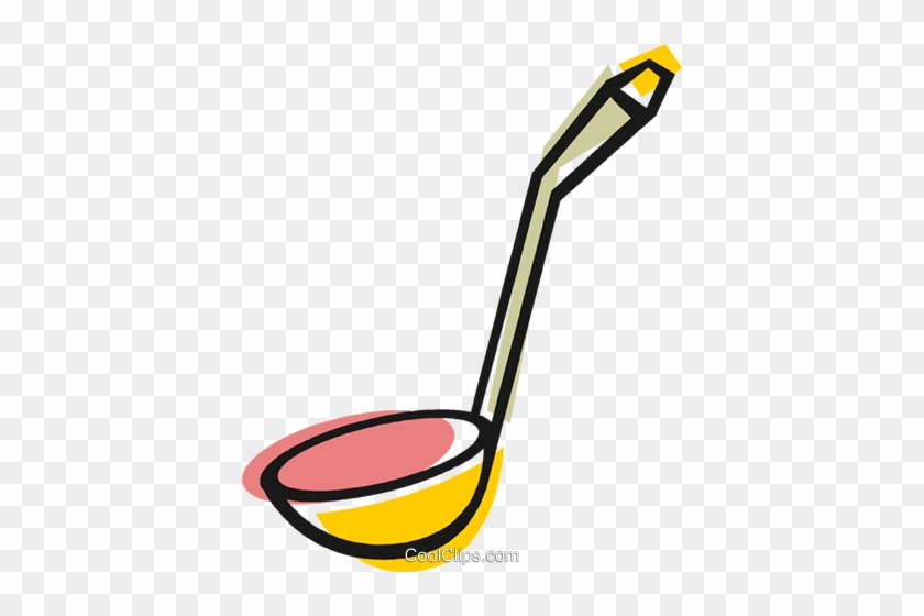 Soup Ladle Royalty Free Vector Clip Art Illustration - Soup Ladle Royalty Free Vector Clip Art Illustration #1605003