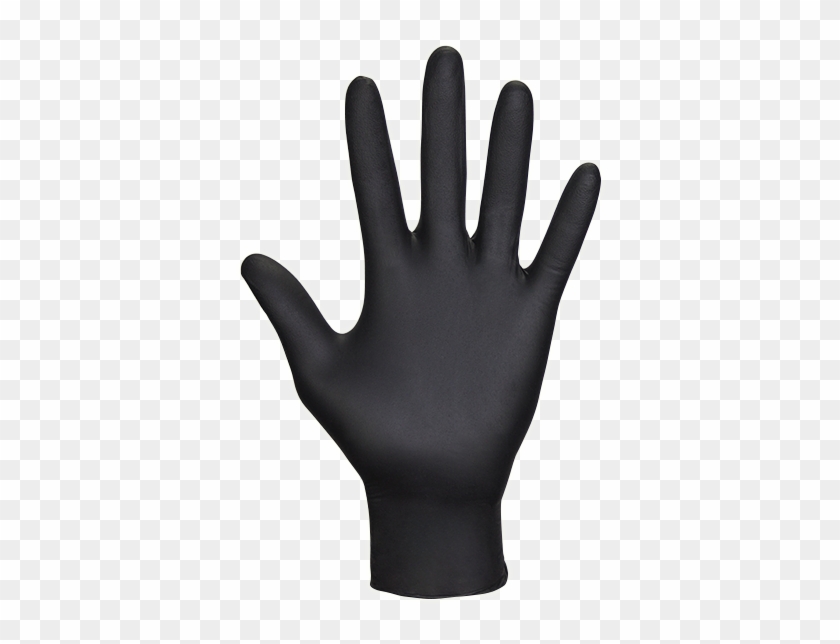 Gloves Clipart Safety Apron - Black Nitrile Gloves Raven #1605015