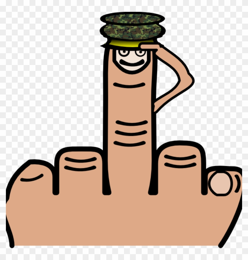 Middle Finger Clipart Image Of Middle Finger Clipart - Salute With Middle Finger #1605032
