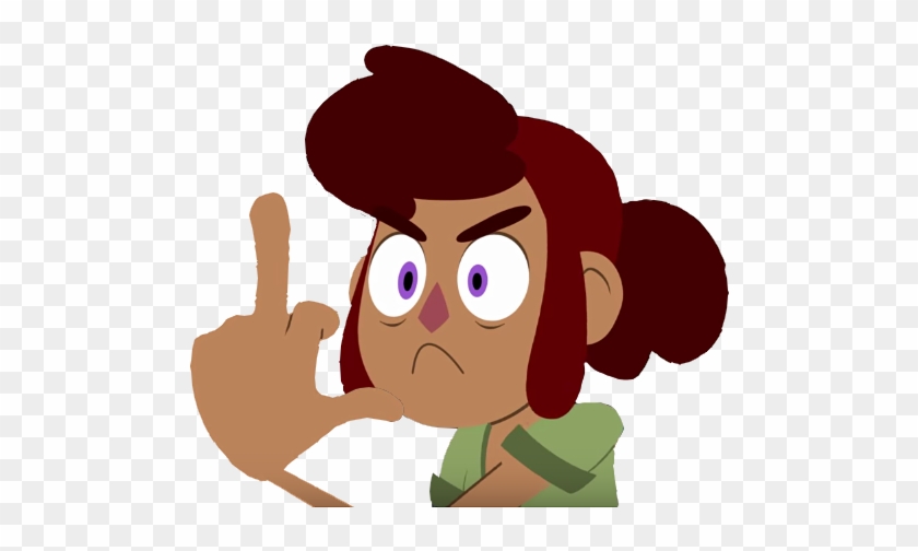 Gwen Middle Finger Emoji By Desolatespace - Cartoon #1605056