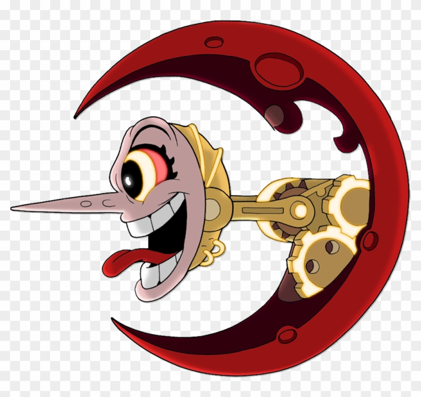 Cuphead Sticker - Cuphead Moon #1605098