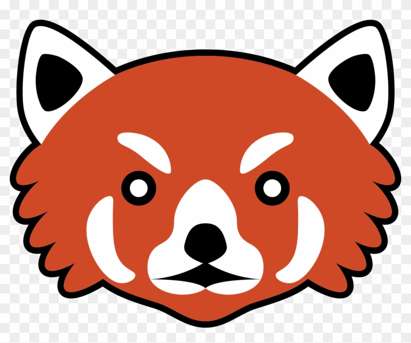 Red Panda Clipart Real - Red Panda Head Shape #1605278