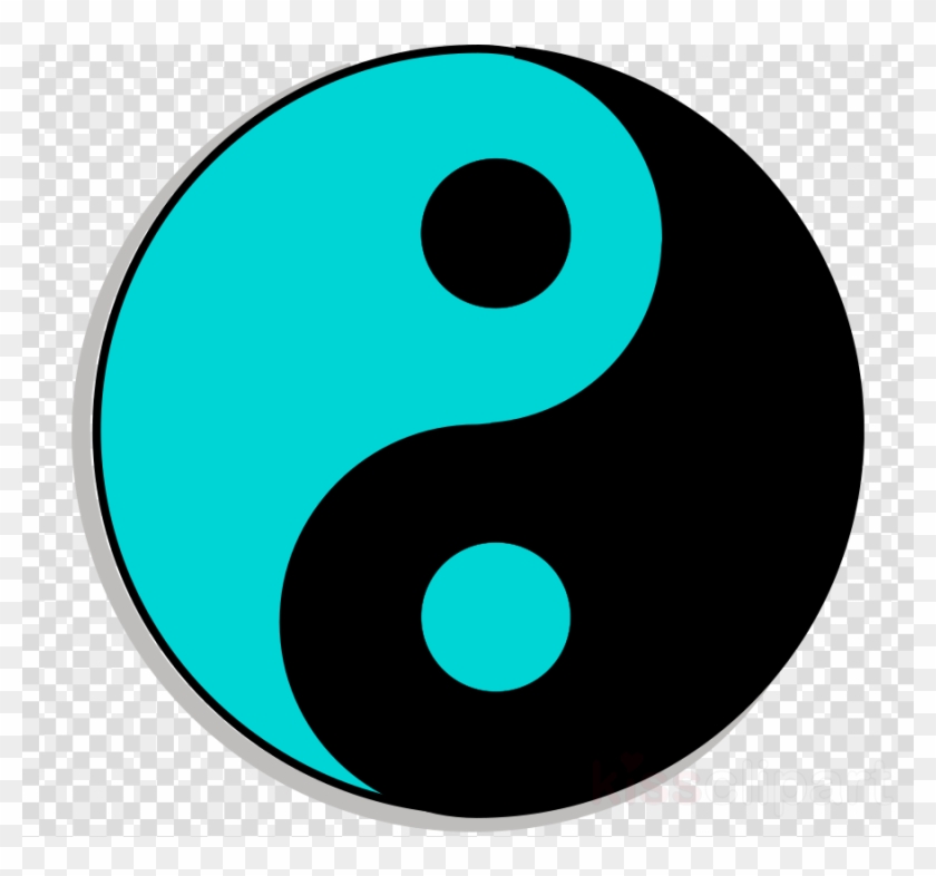 Yin And Yang Color Clipart Yin And Yang Christian Clip - Ying Y Yang Colores #1605369