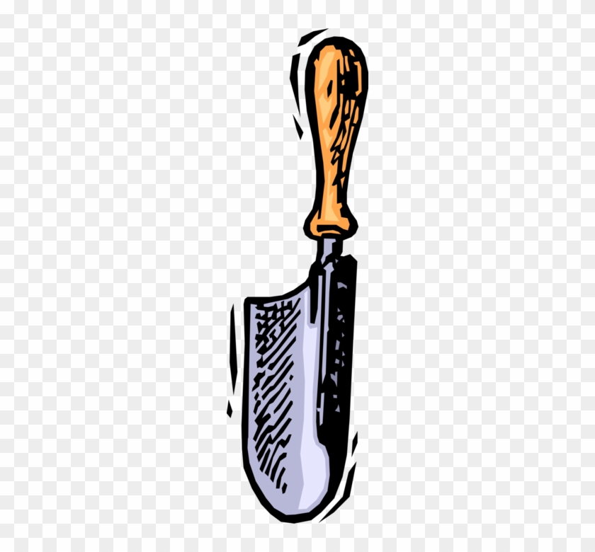Vector Illustration Of Gardening Tool Spade Shovel - Vector Illustration Of Gardening Tool Spade Shovel #1605643