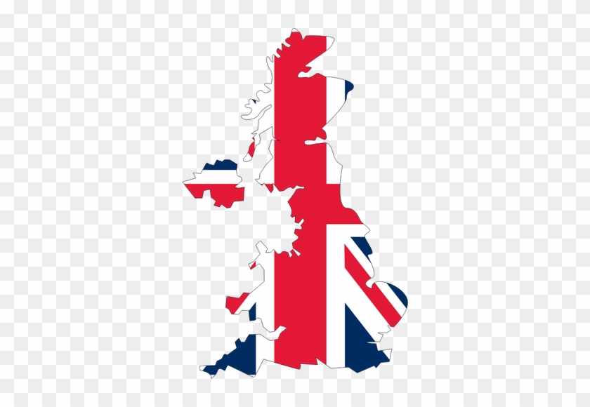 United Kingdom Flag Map #1605718