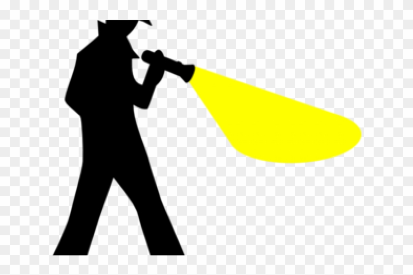 Flashlight Clipart Man - Exploration #1605987