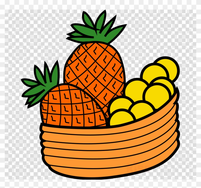 Mewarnai Gambar Buah Hd Clipart Coloring Book Fruit - Fruits Basket Cartoon Png #1606025