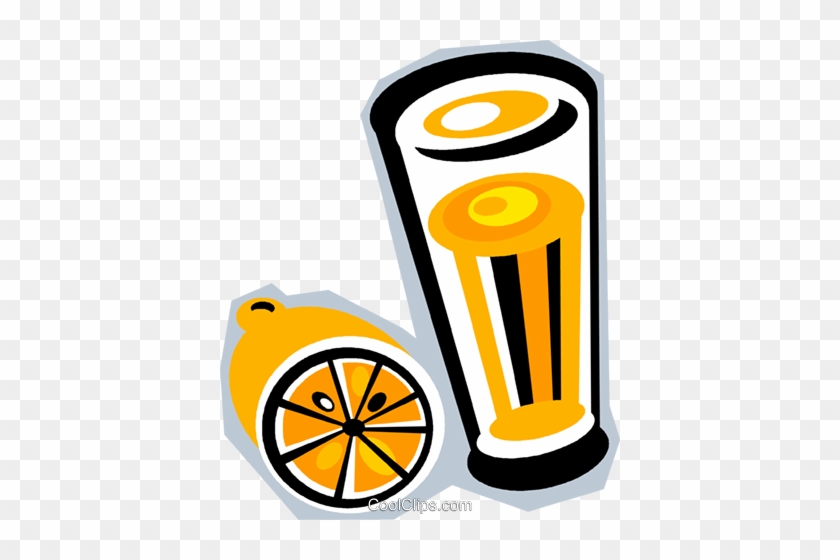 Orange Juice Royalty Free Vector Clip Art Illustration - Orange Juice Royalty Free Vector Clip Art Illustration #1606026