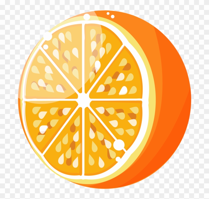 Orange Soft Drink Orange Juice Fruit - Fruit Png Flat #1606027