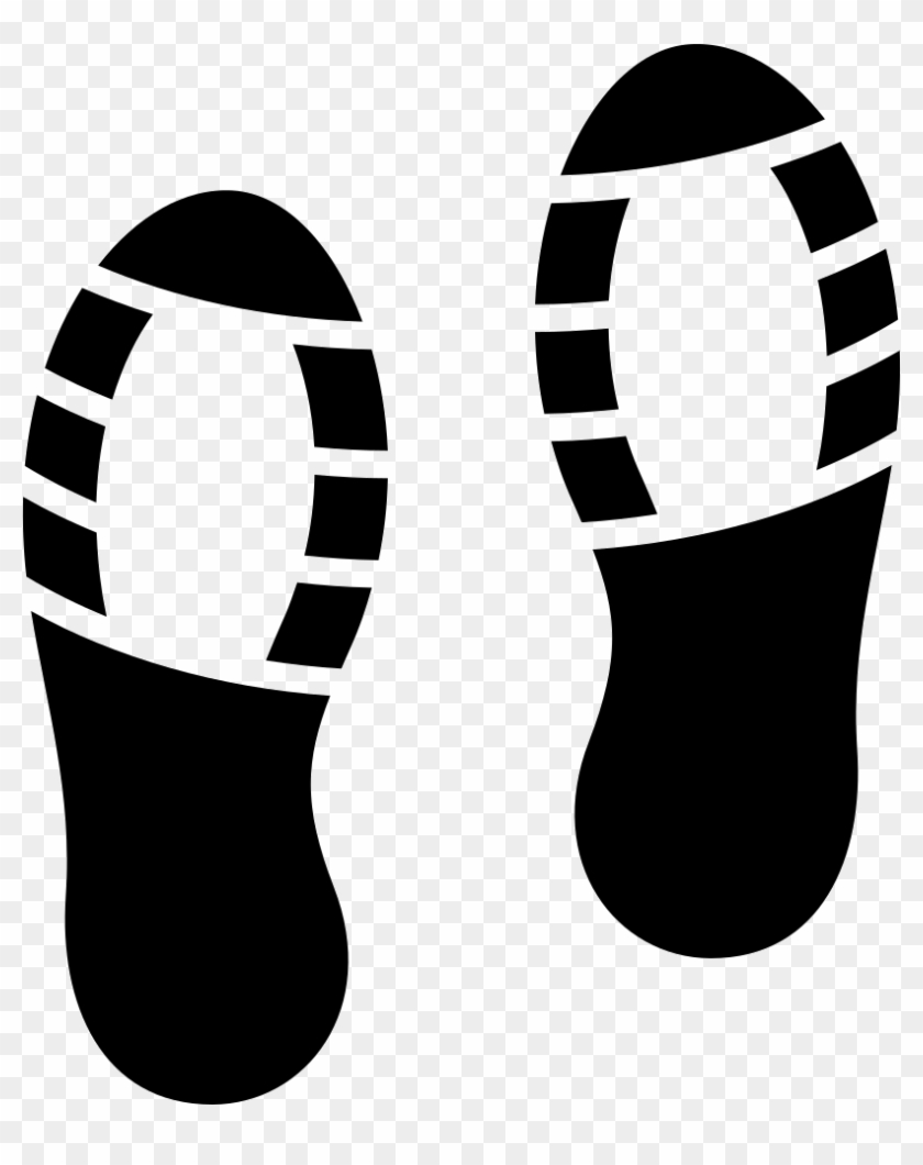Shoe Footprints Clip Art - Следы Человека В Обуви #1606081