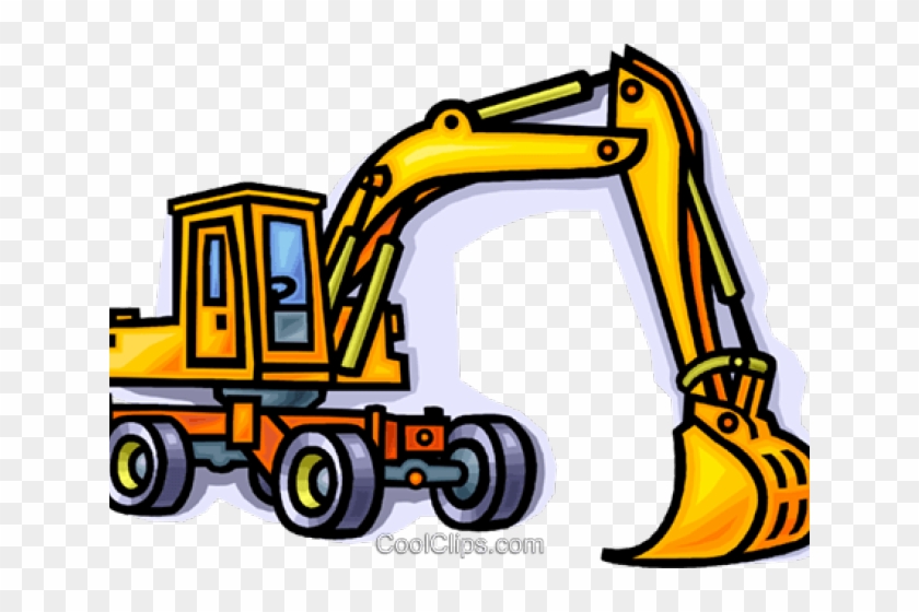 Shovel Clipart Construction - Backhoe #1606217