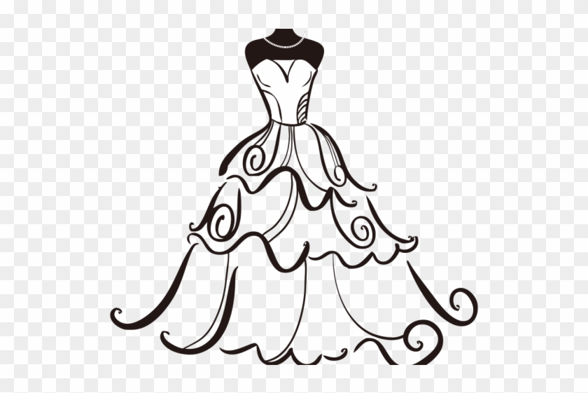 Groom Clipart Bridesmaid - Wedding Dress Clipart #1606234